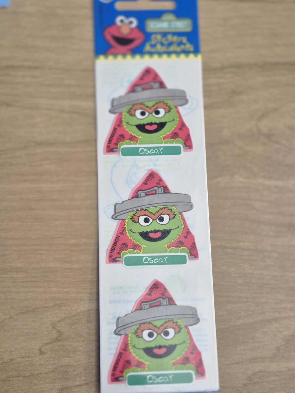Sesame Street Oscar the Grouch Name Labels - Pink & Green